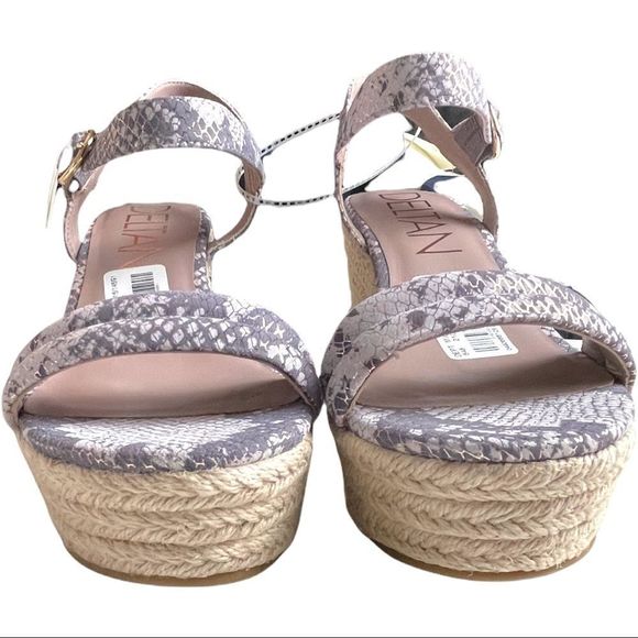Deltan EVERLY Espadrille Wedges / Color Lilac Snake - Picture 8 of 11